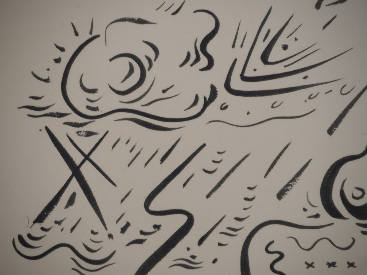 André MASSON : Les vieux souliers - Lithographie signée