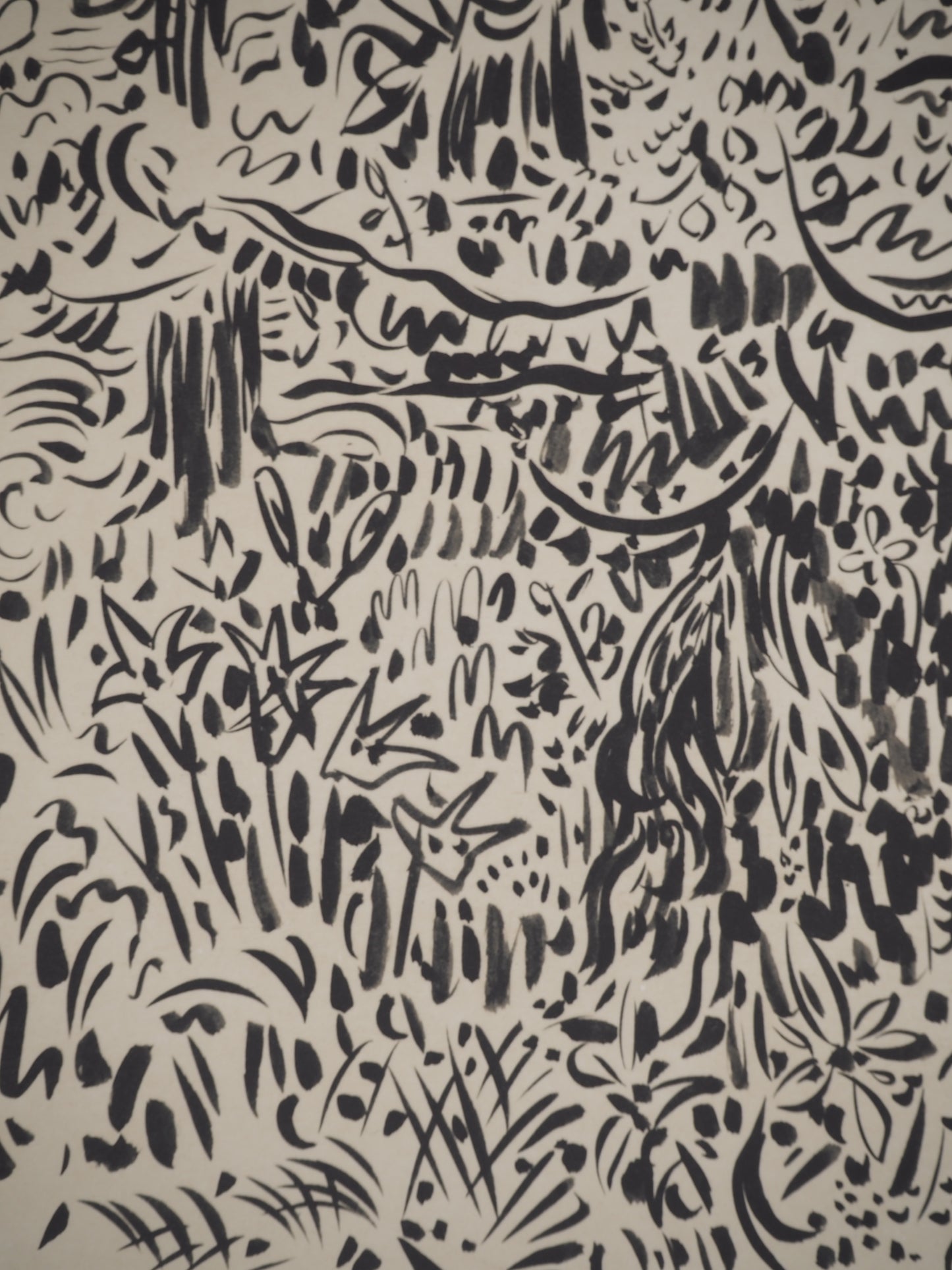 André MASSON : Arbres dans la forêt - Lithographie