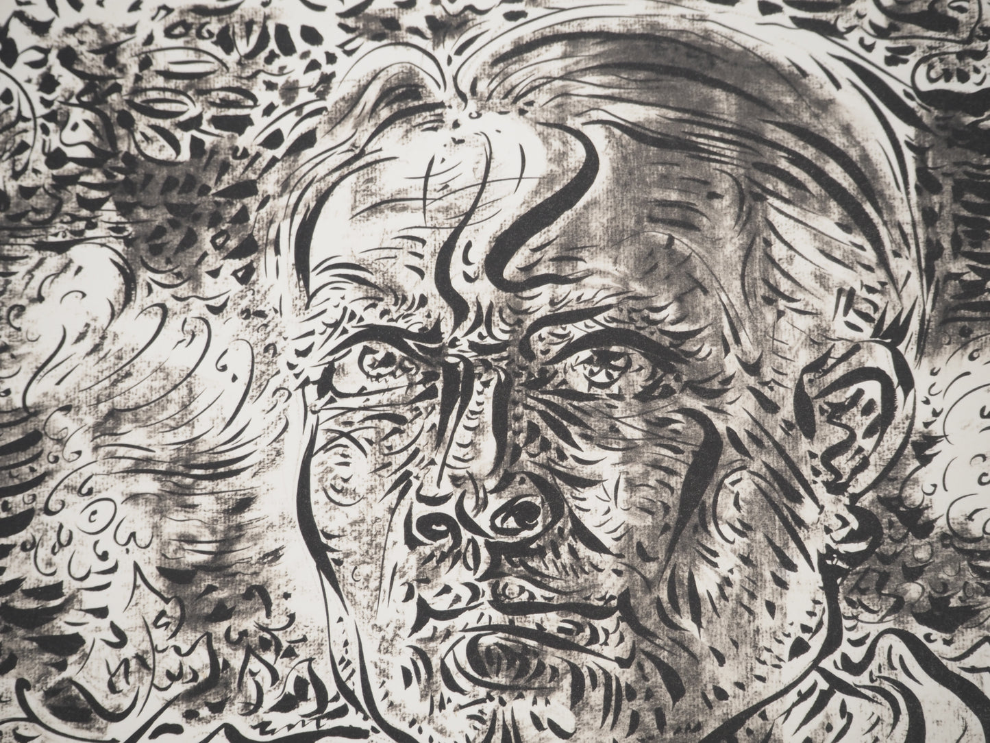 André MASSON : Autoportrait - Lithographie signée