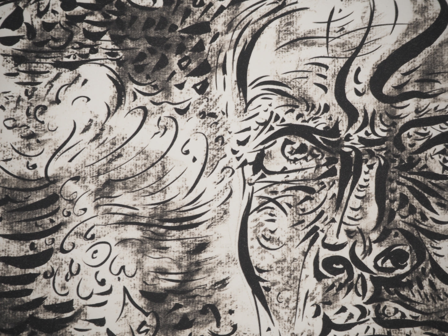 André MASSON : Autoportrait - Lithographie signée