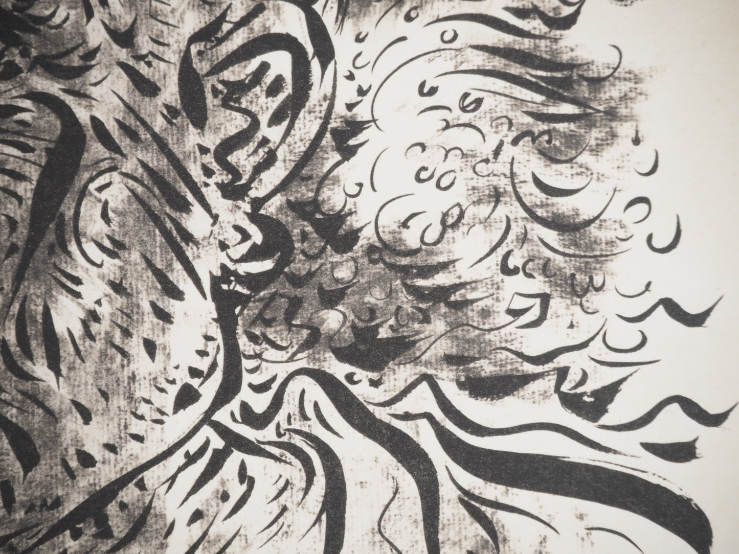 André MASSON : Autoportrait - Lithographie signée