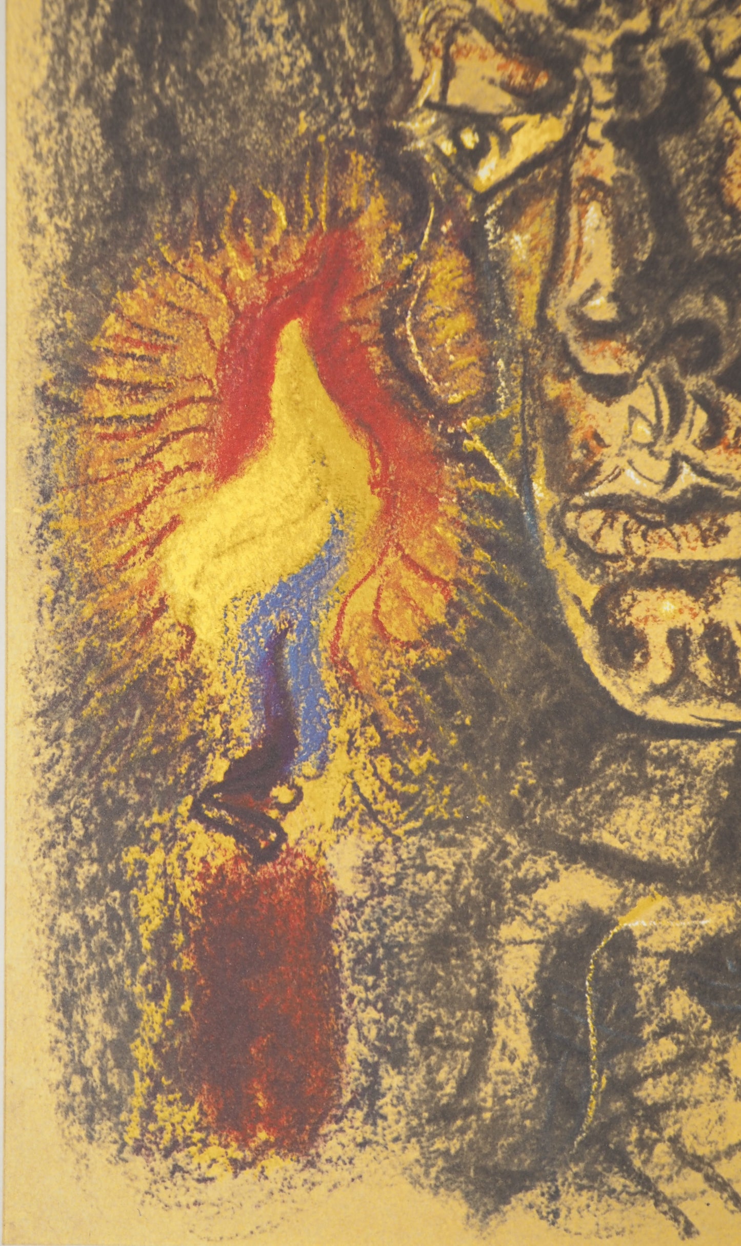 André MASSON : Autoportrait à la bougie - Lithographie signée