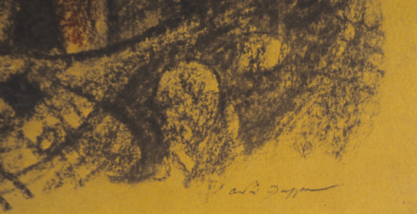 André MASSON : Autoportrait à la bougie - Lithographie signée