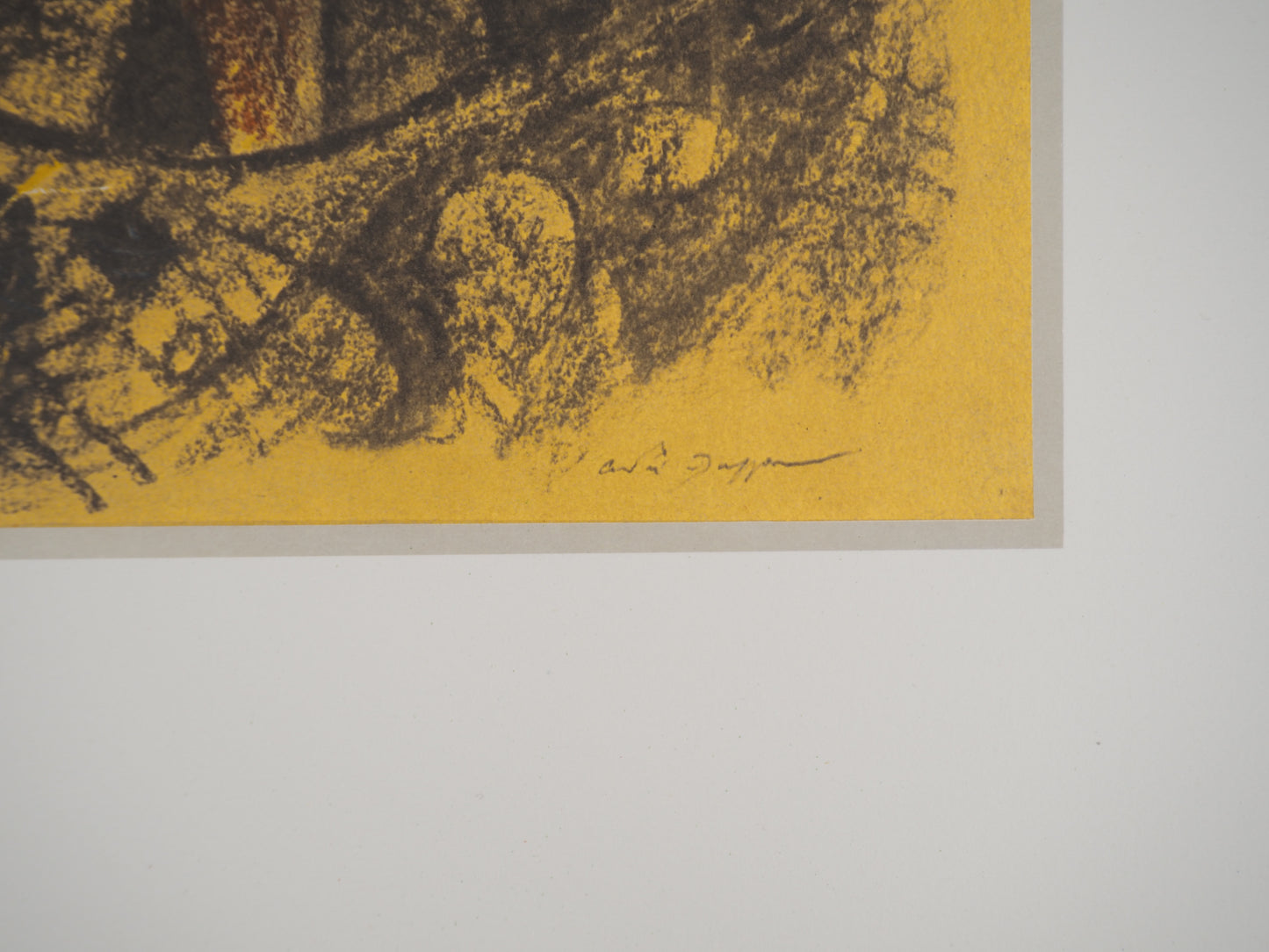 André MASSON : Autoportrait à la bougie - Lithographie signée
