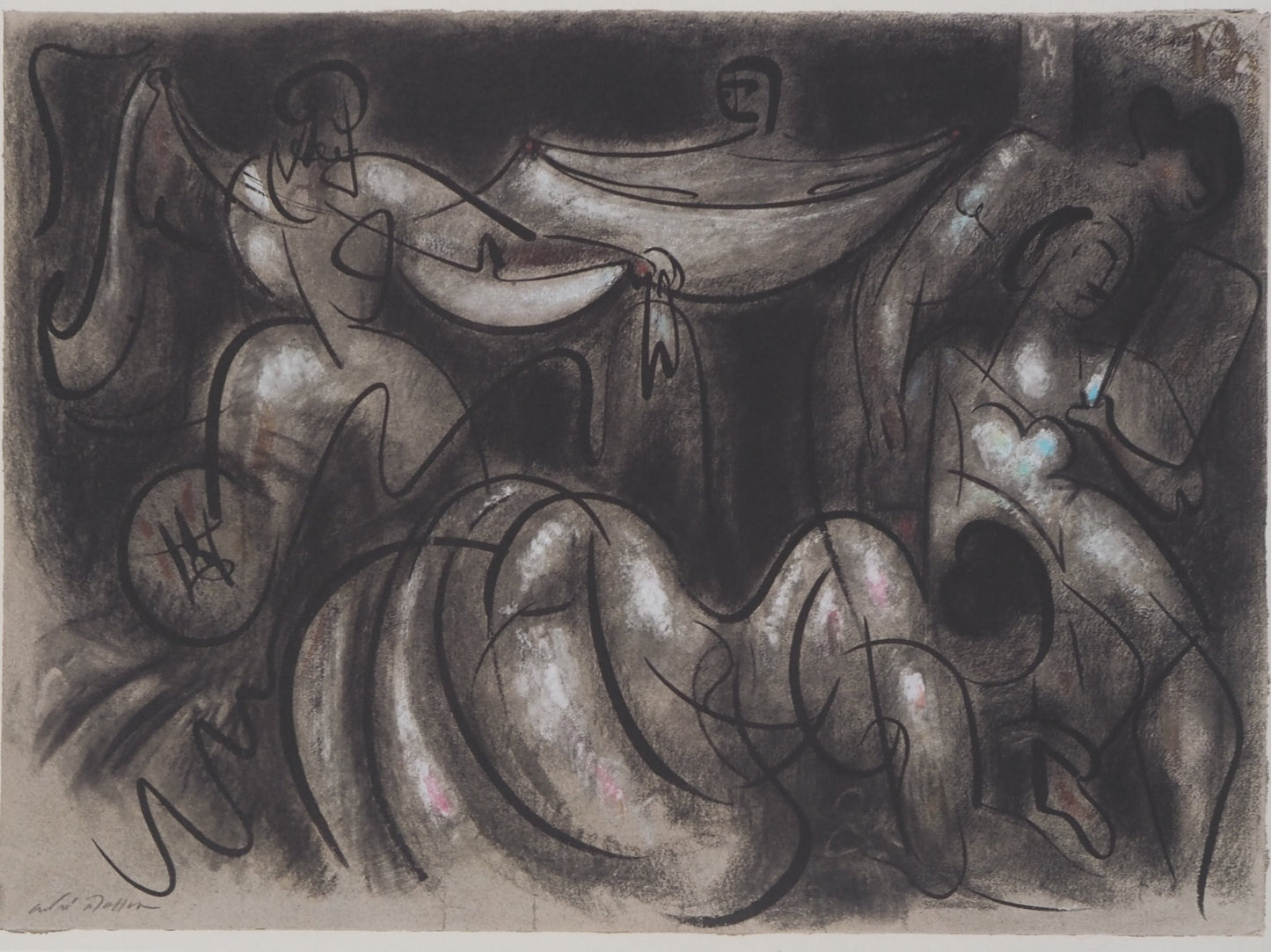 André MASSON : La toilette de la mariée - Lithographie signée