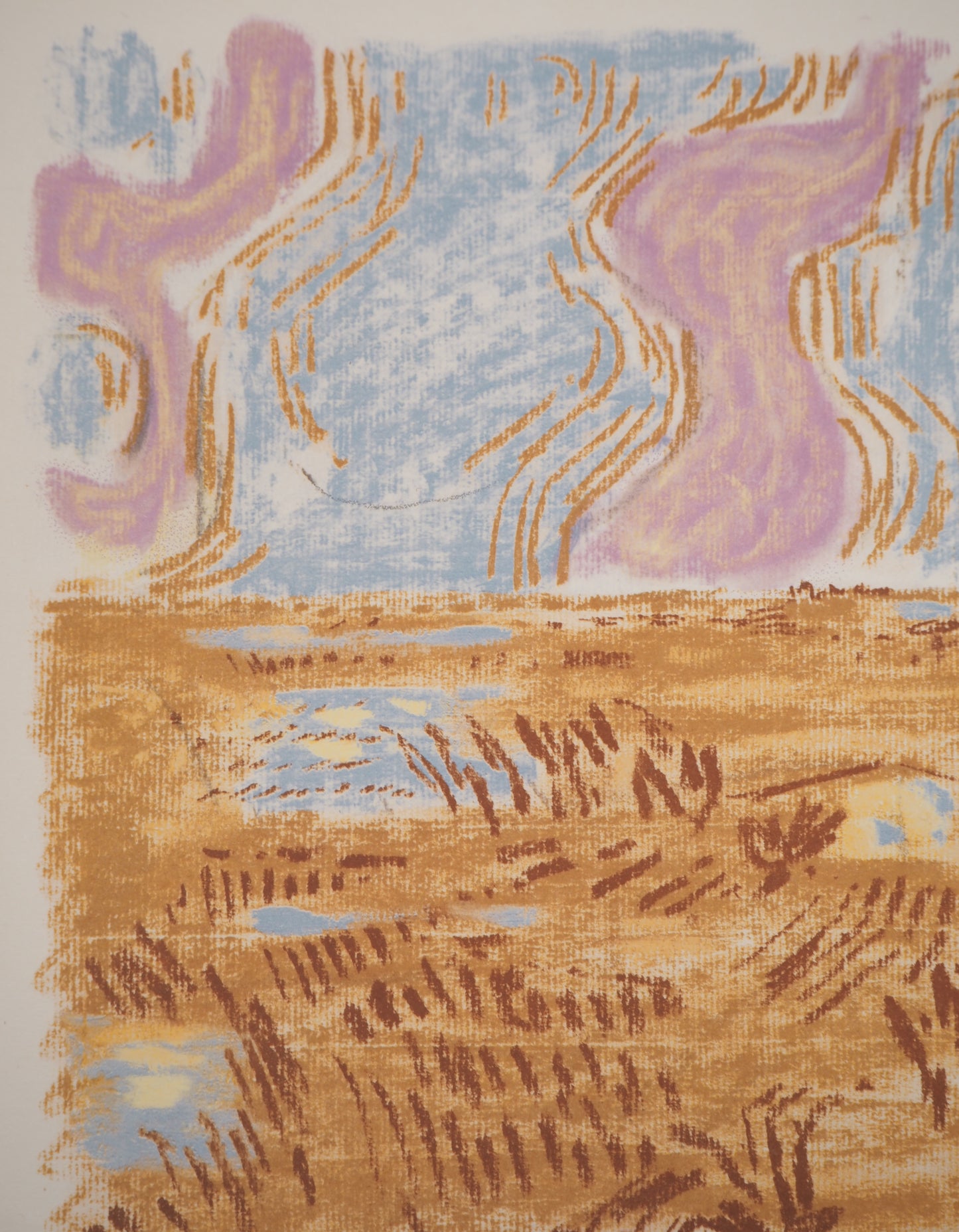 André MASSON : Saintes Maries de la mer - Lithographie