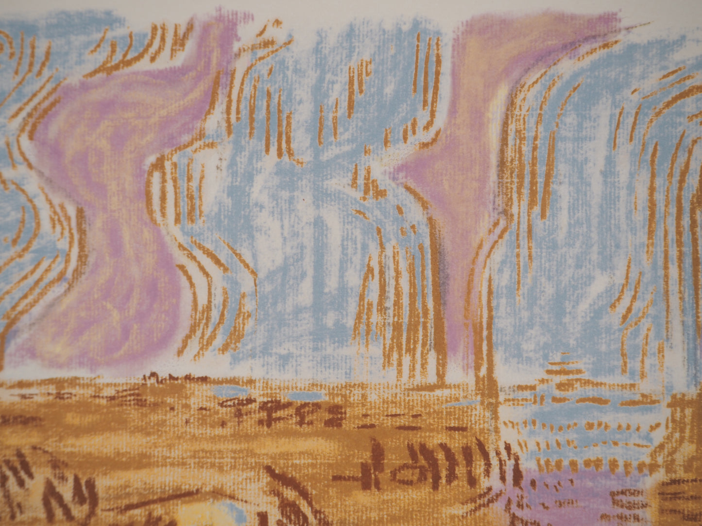 André MASSON : Saintes Maries de la mer - Lithographie