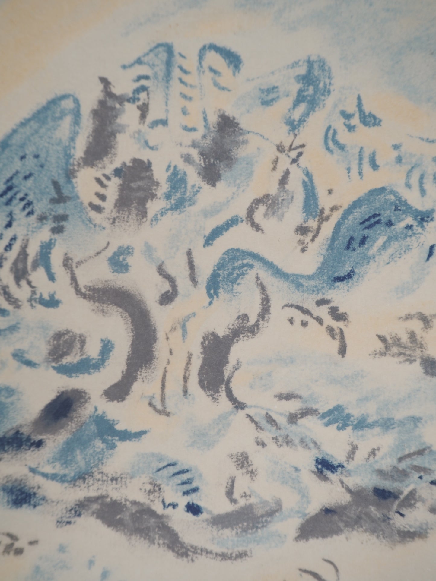 André MASSON : La montagne Sainte Victoire - Lithographie