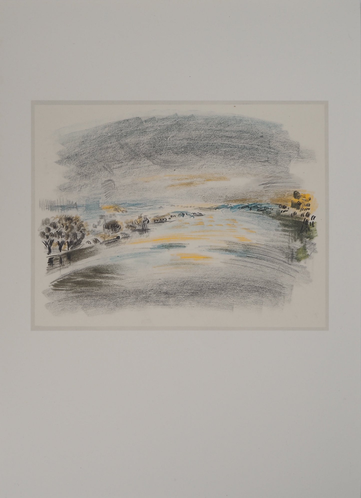 André MASSON : La crue - Lithographie