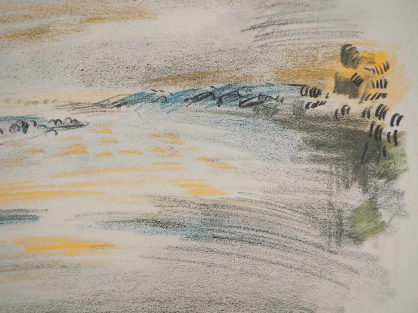 André MASSON : La crue - Lithographie