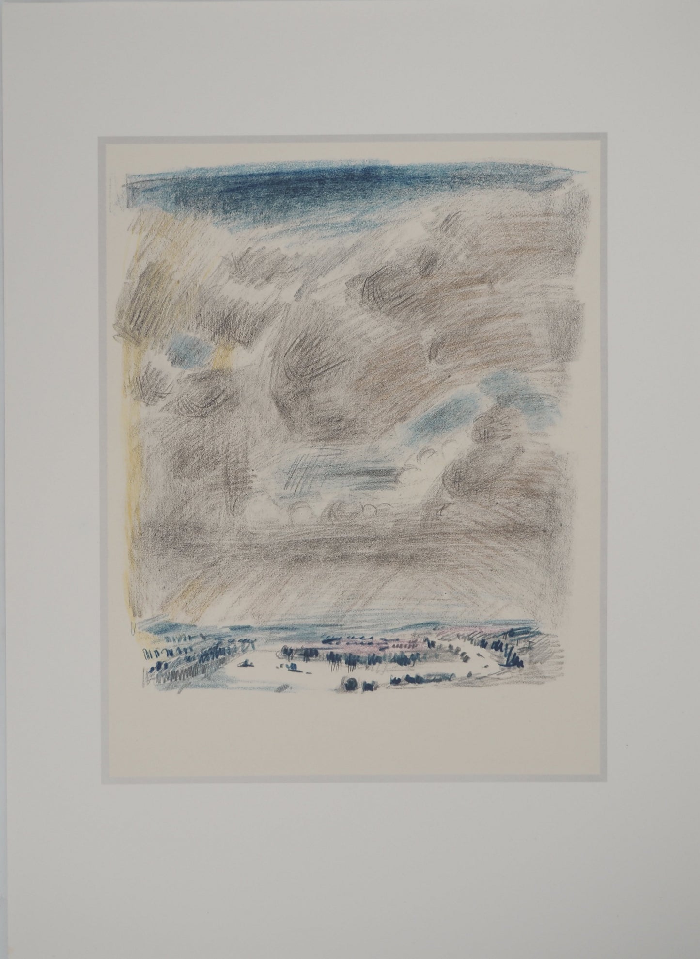 André MASSON : L'averse - Lithographie