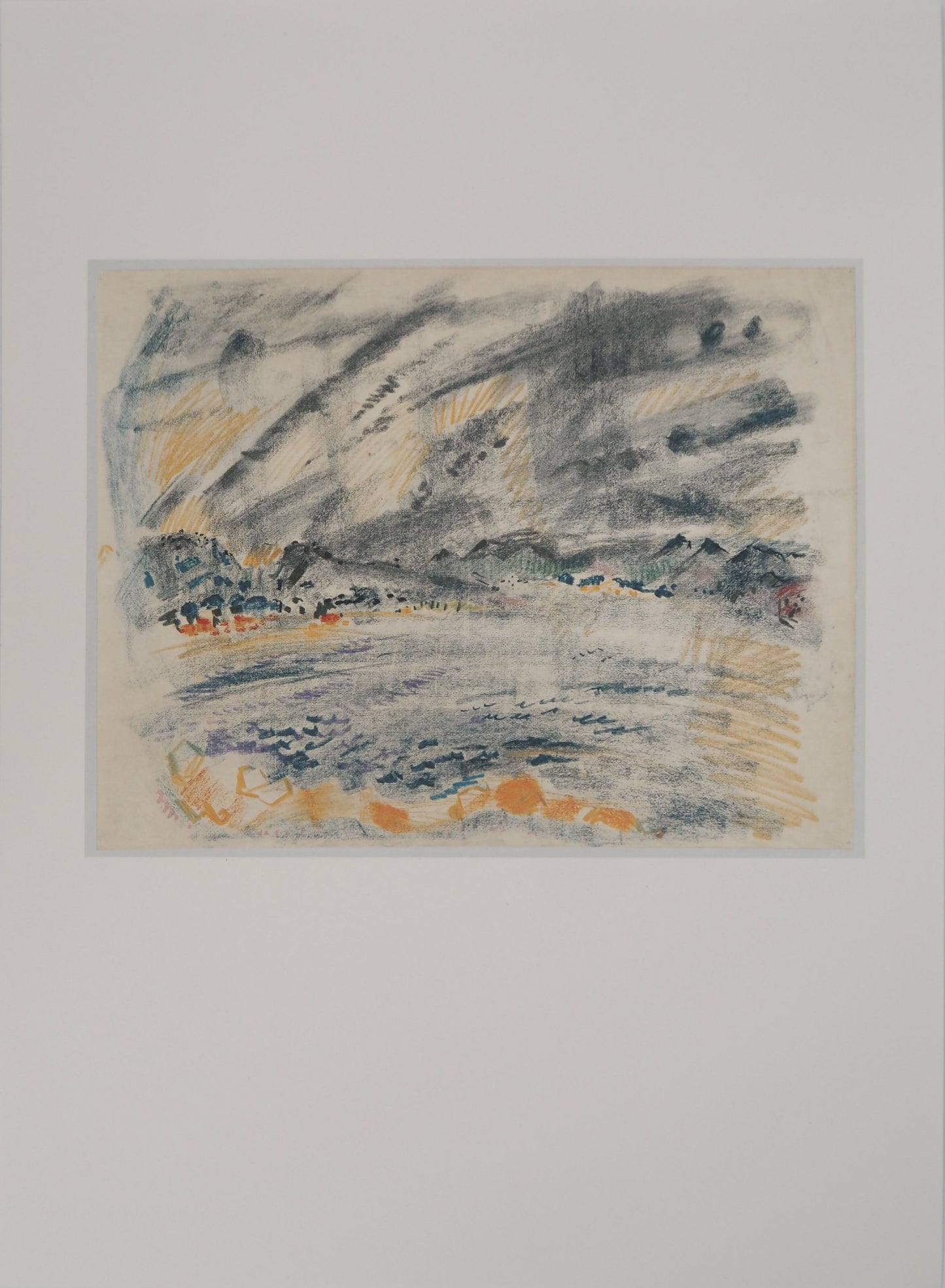 André MASSON : Paysage du midi - Lithographie