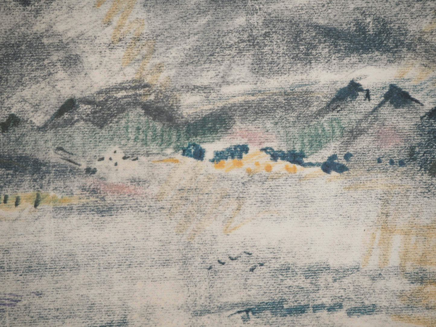 André MASSON : Paysage du midi - Lithographie