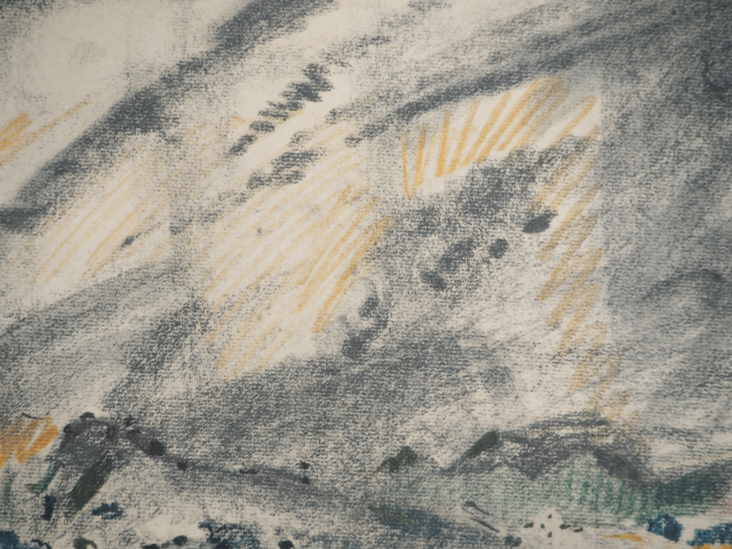 André MASSON : Paysage du midi - Lithographie
