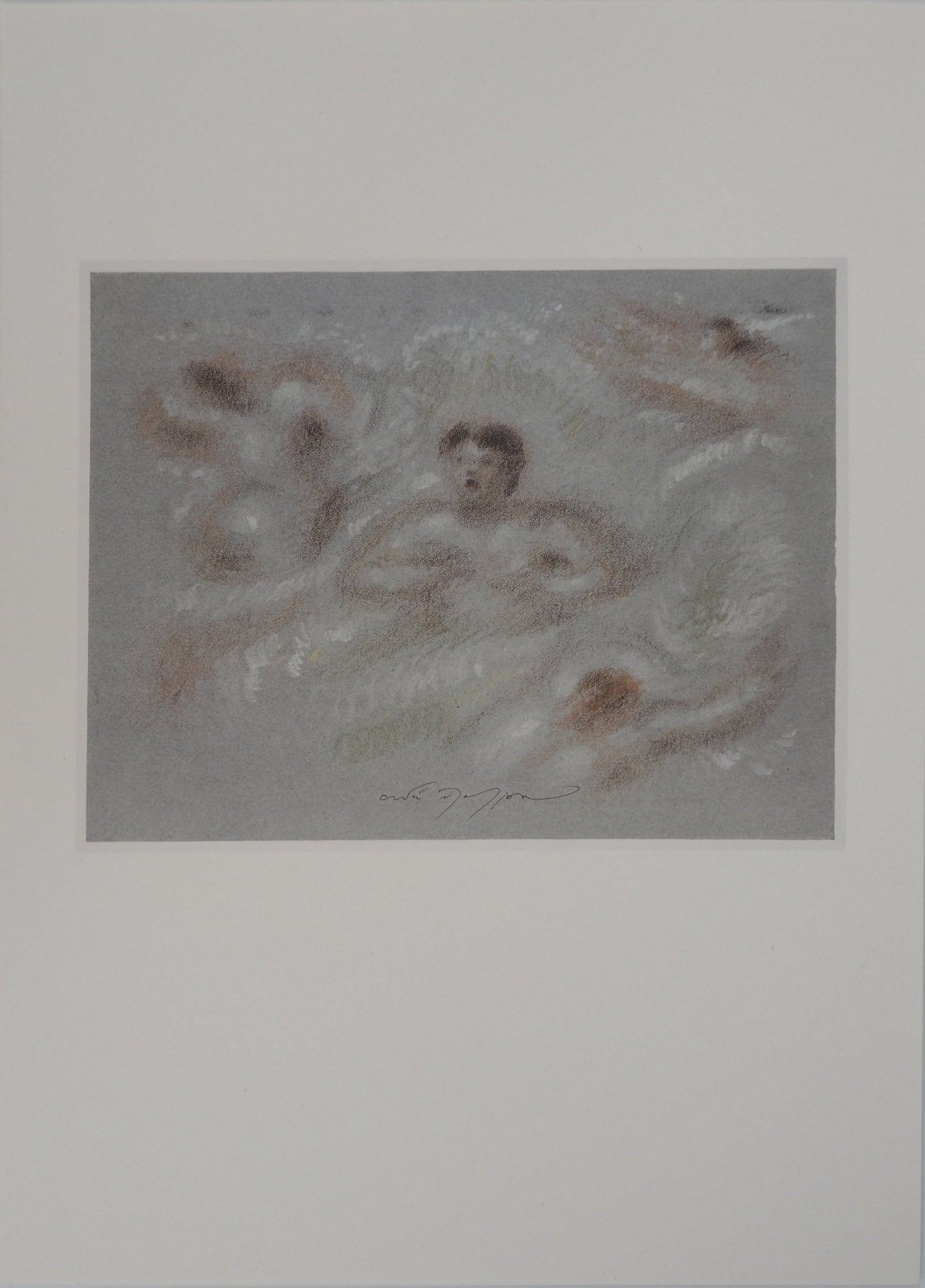 André MASSON : Nageur - Lithographie