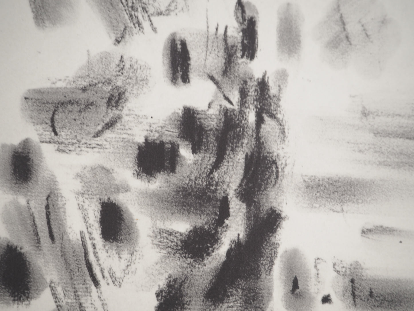 André MASSON : La Vallée de l'Arc - Lithographie