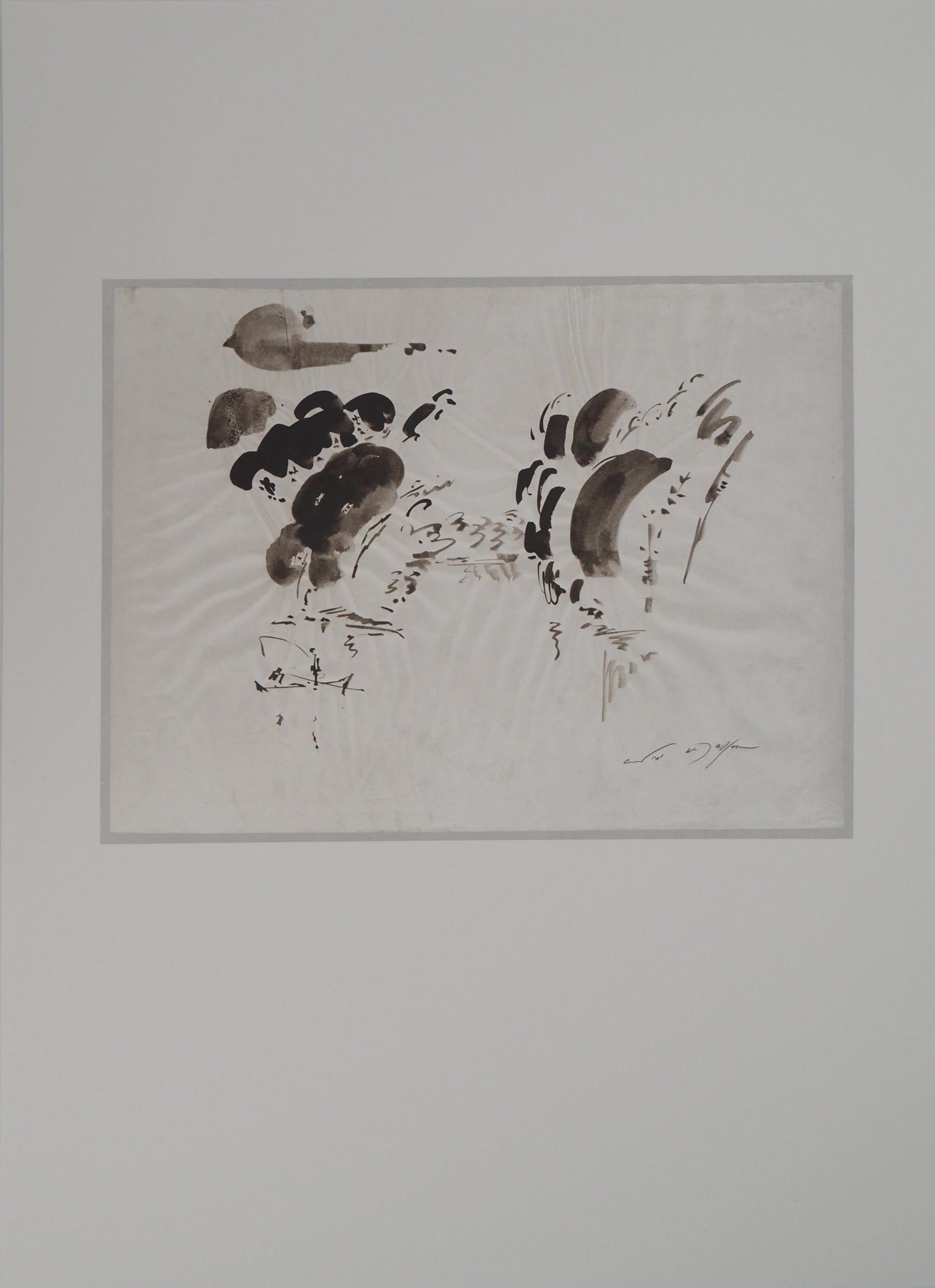 André MASSON : Giverny - Lithographie signée