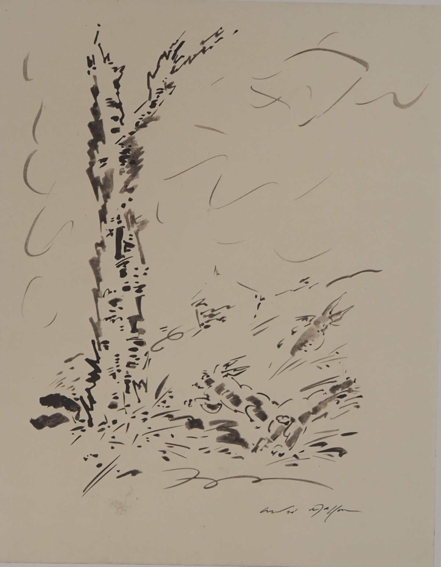 André MASSON : Le lapin - Lithographie signée