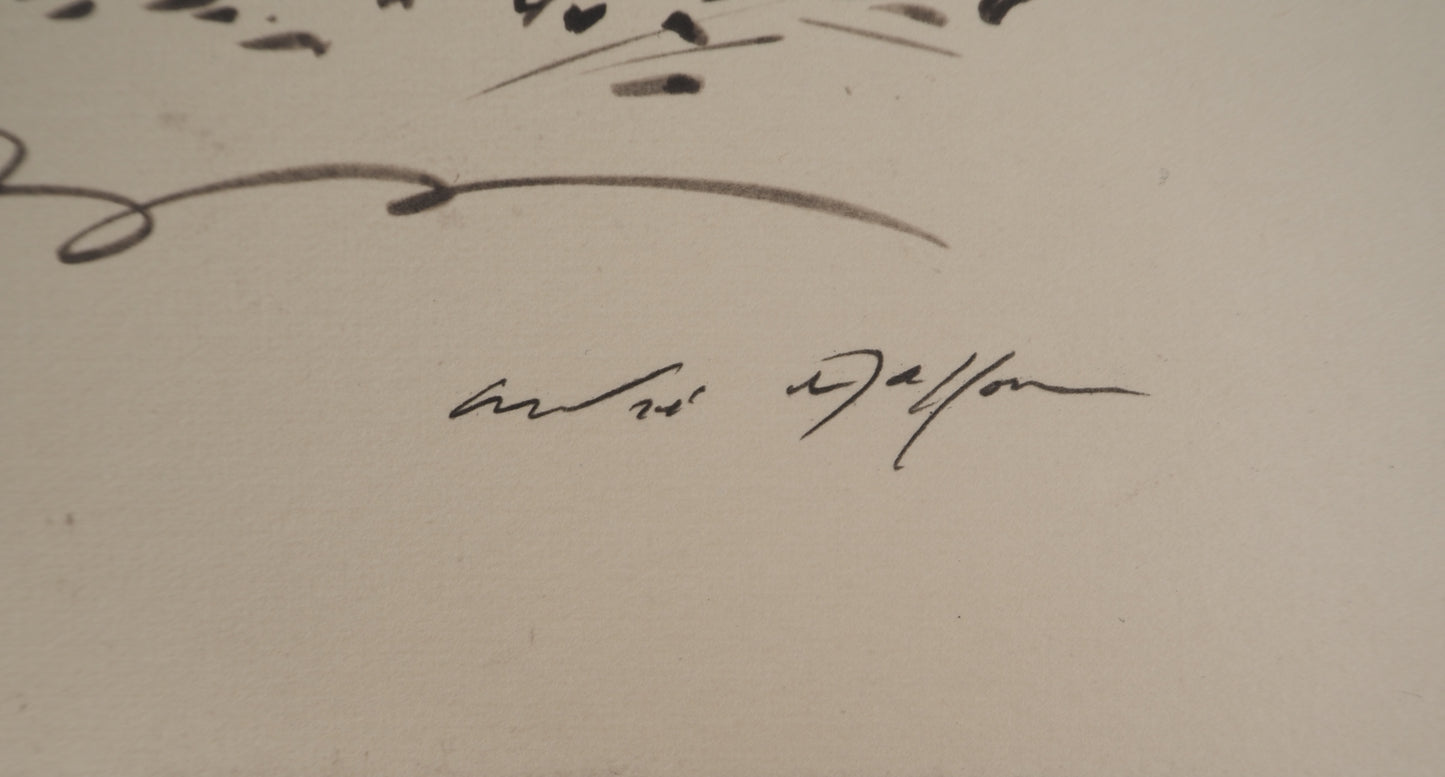 André MASSON : Le lapin - Lithographie signée