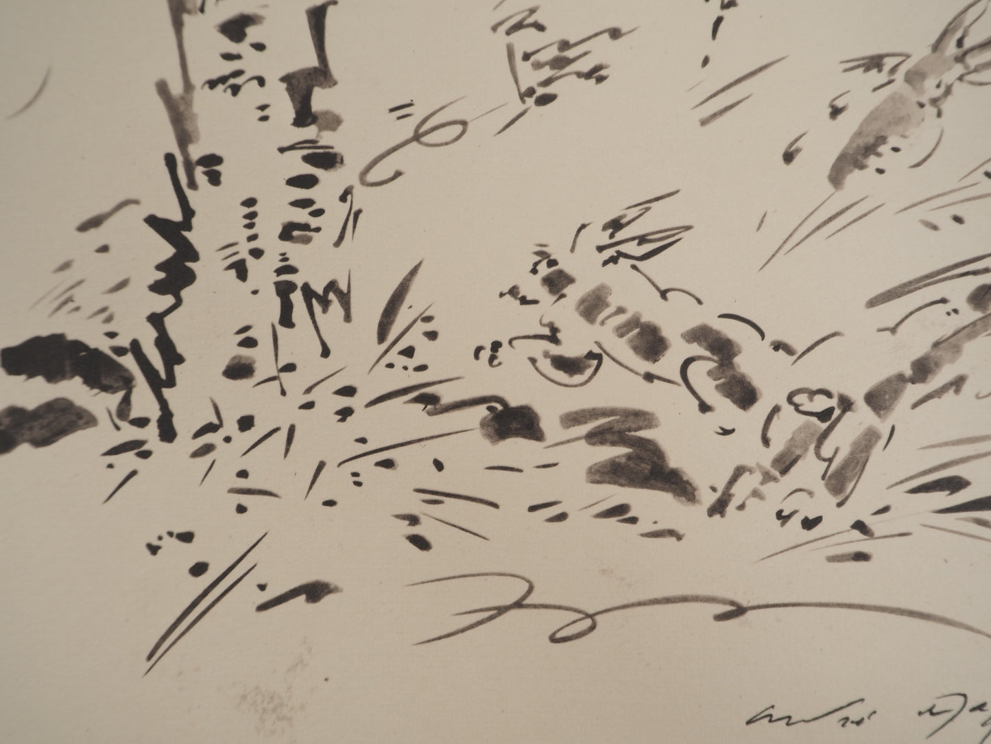 André MASSON : Le lapin - Lithographie signée