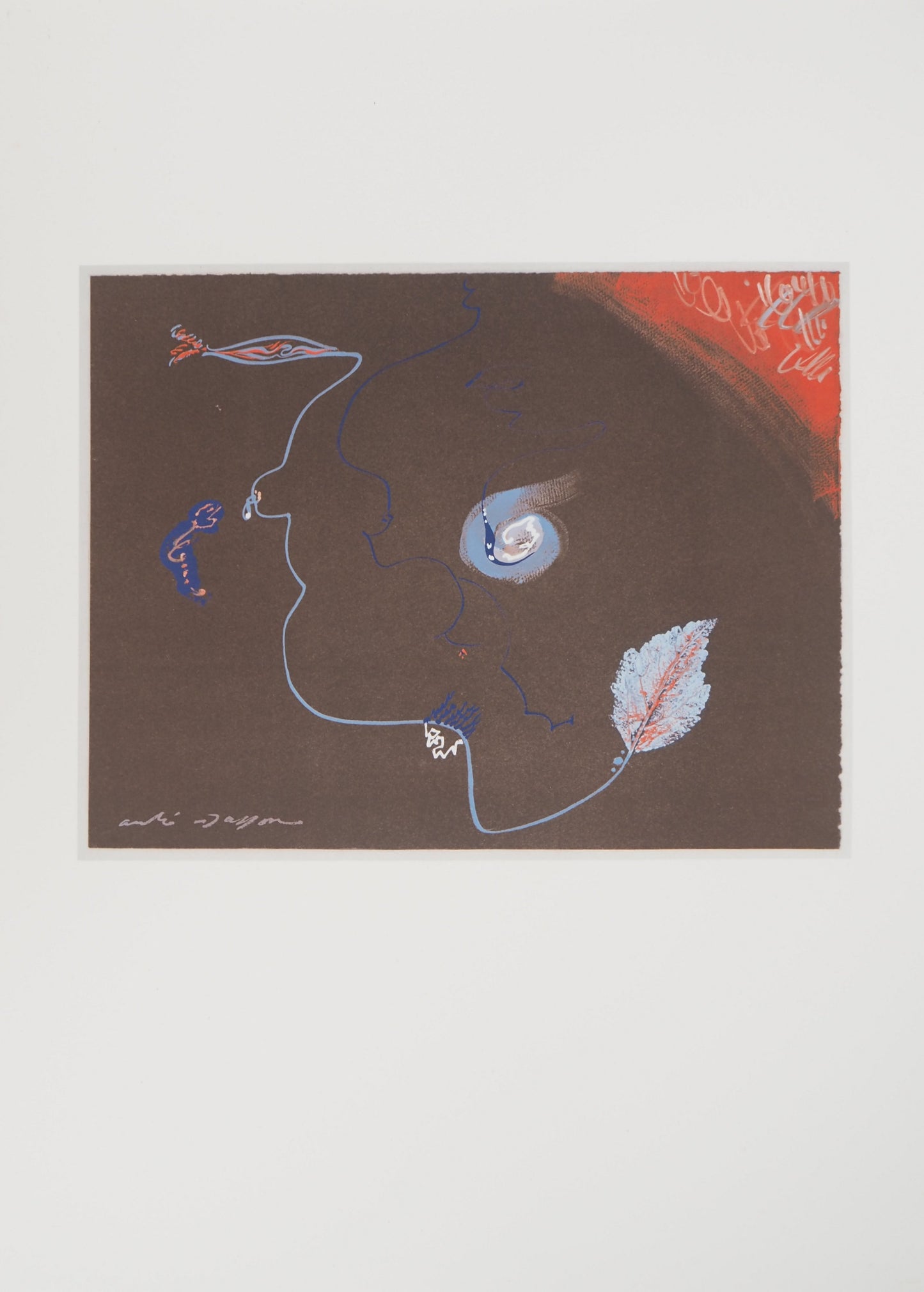 André MASSON : Arabesque - Lithographie signée