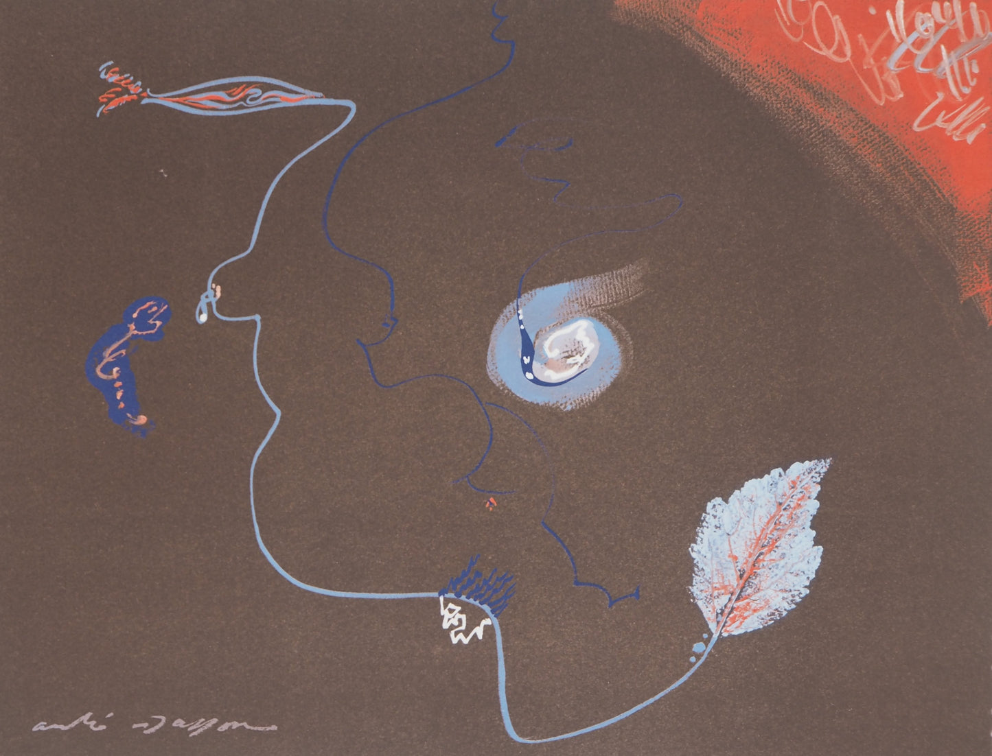 André MASSON : Arabesque - Lithographie signée
