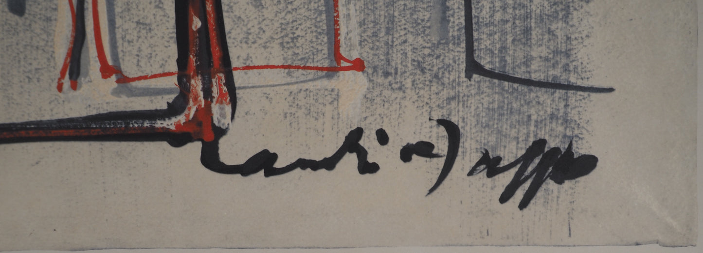 André MASSON : Au musée - Lithographie signée