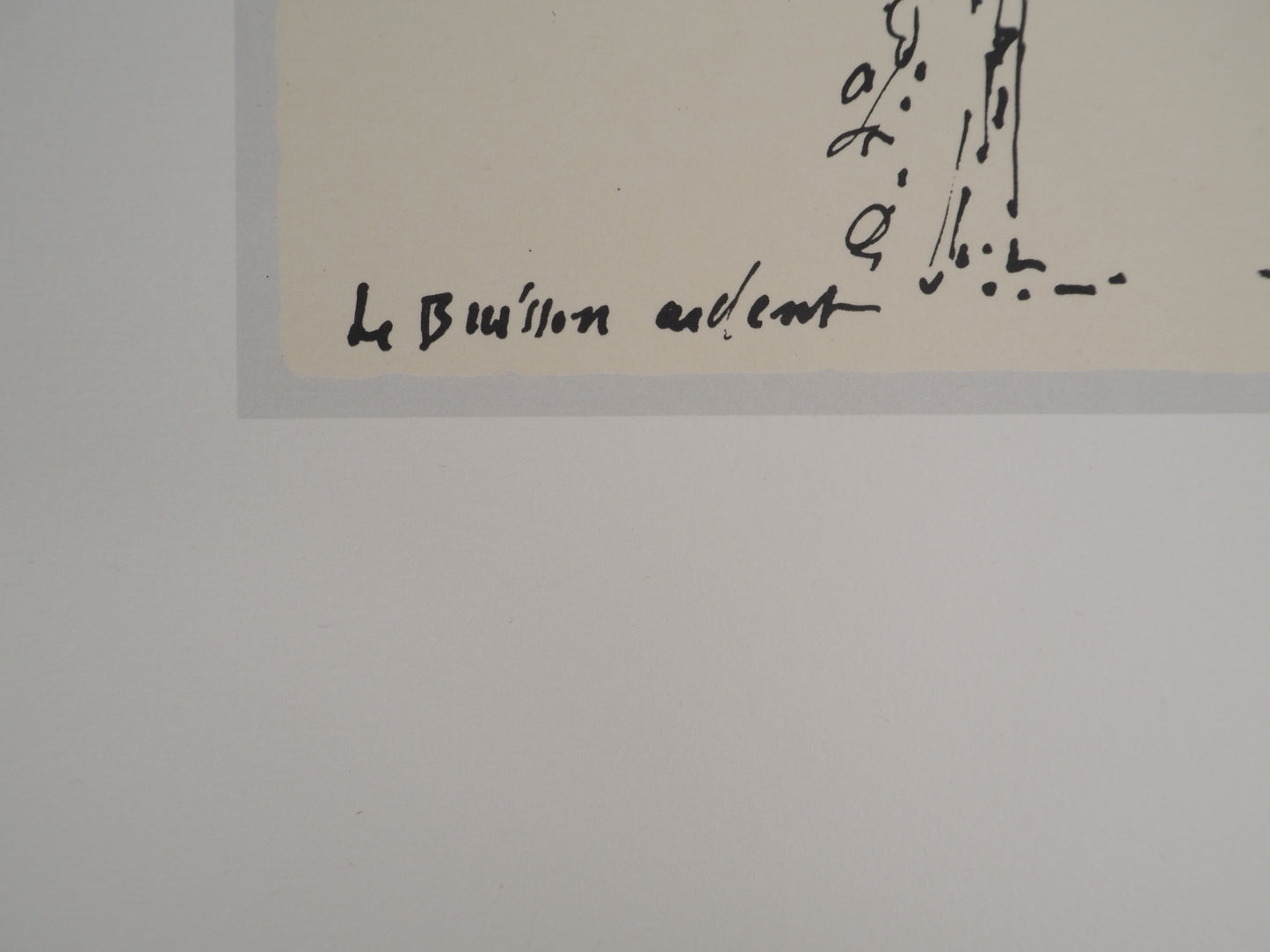 André MASSON : Le buisson ardent - Lithographie signée