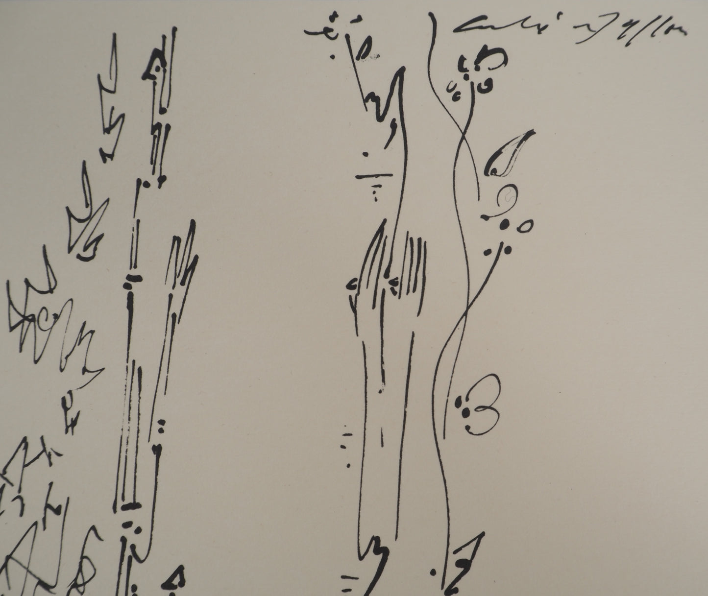 André MASSON : Le buisson ardent - Lithographie signée