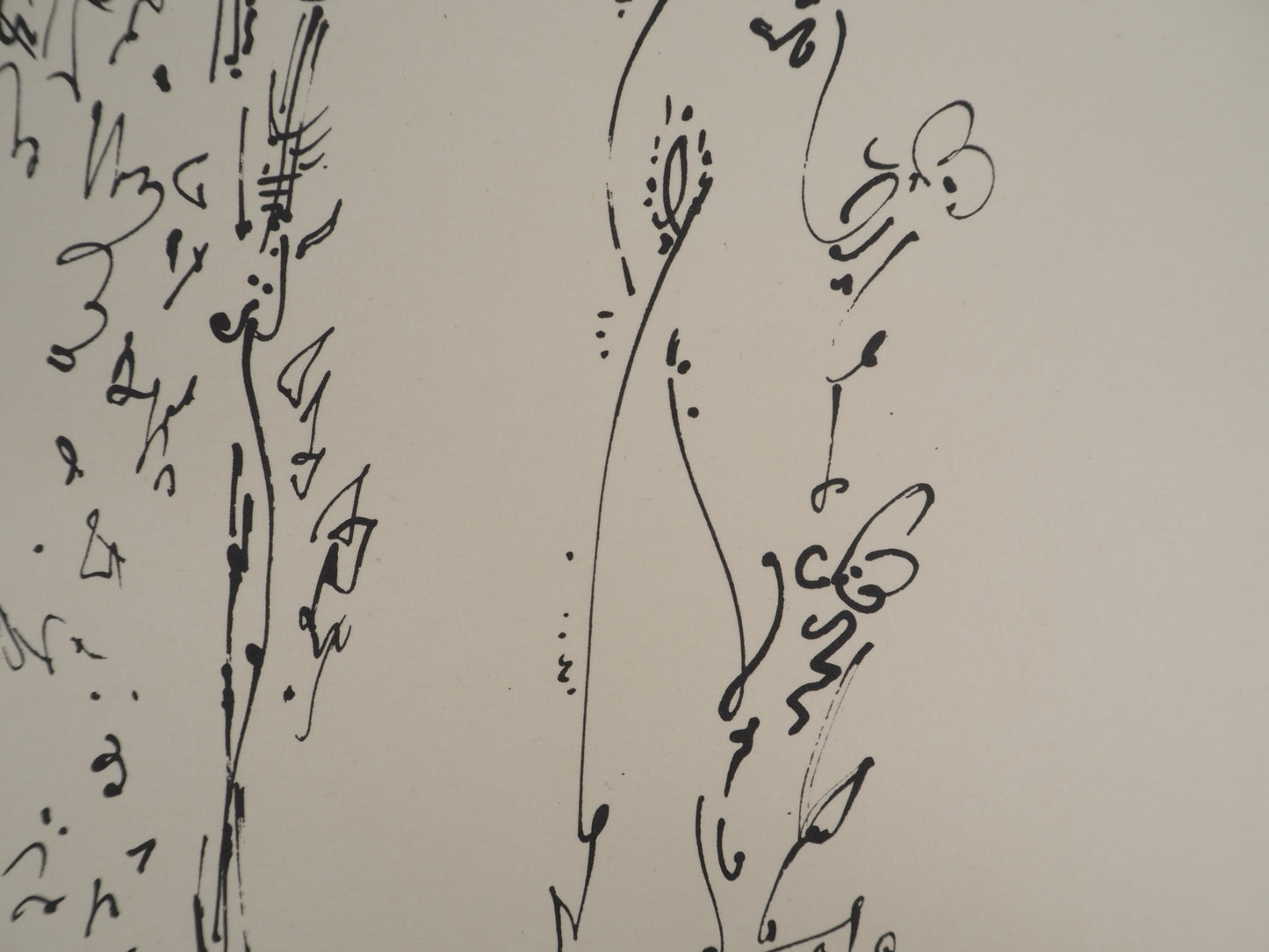 André MASSON : Le buisson ardent - Lithographie signée