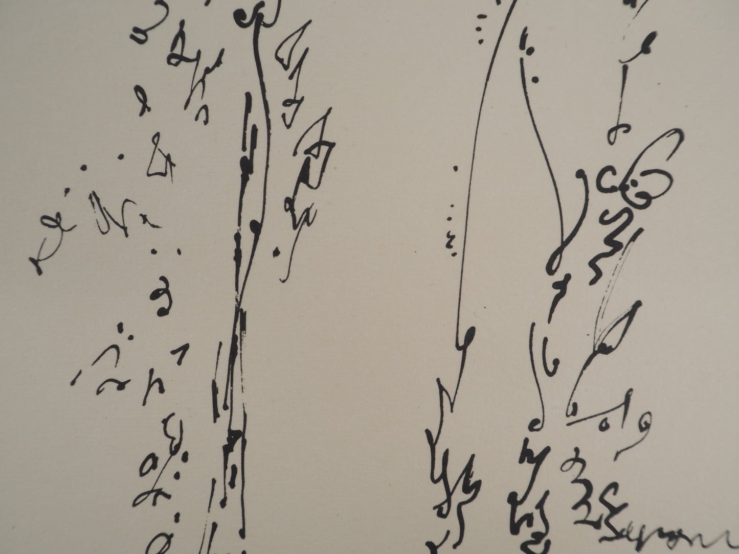 André MASSON : Le buisson ardent - Lithographie signée