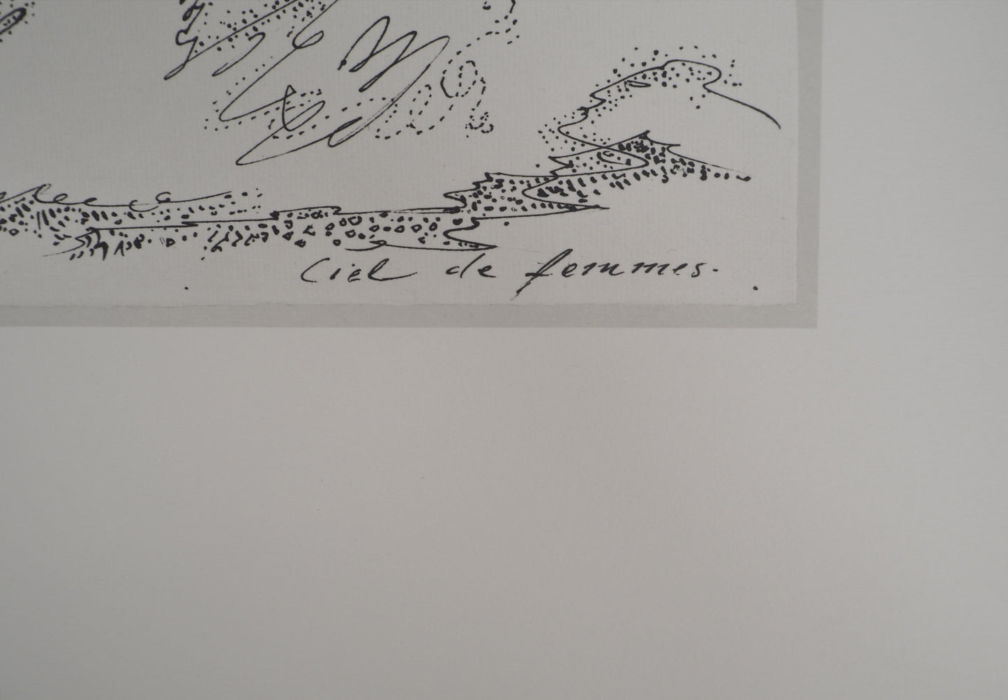 André MASSON : Ciel de femmes - Lithographie signée