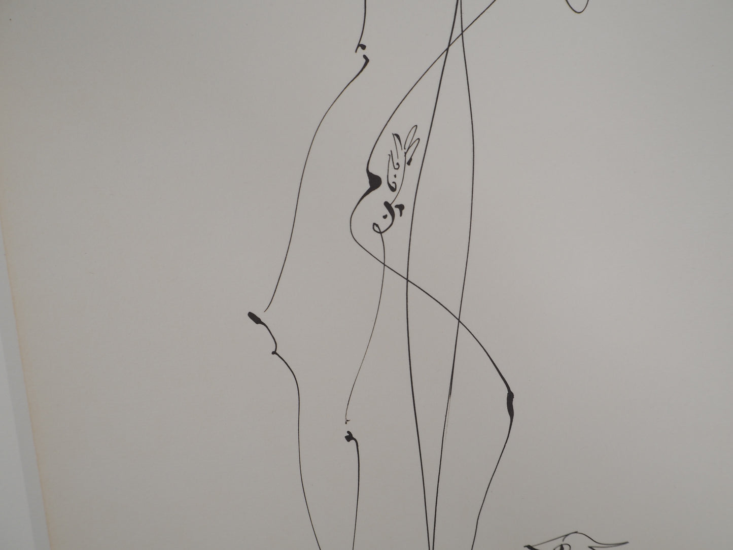 André MASSON : Jeune fille à l'épée - Lithographie signée