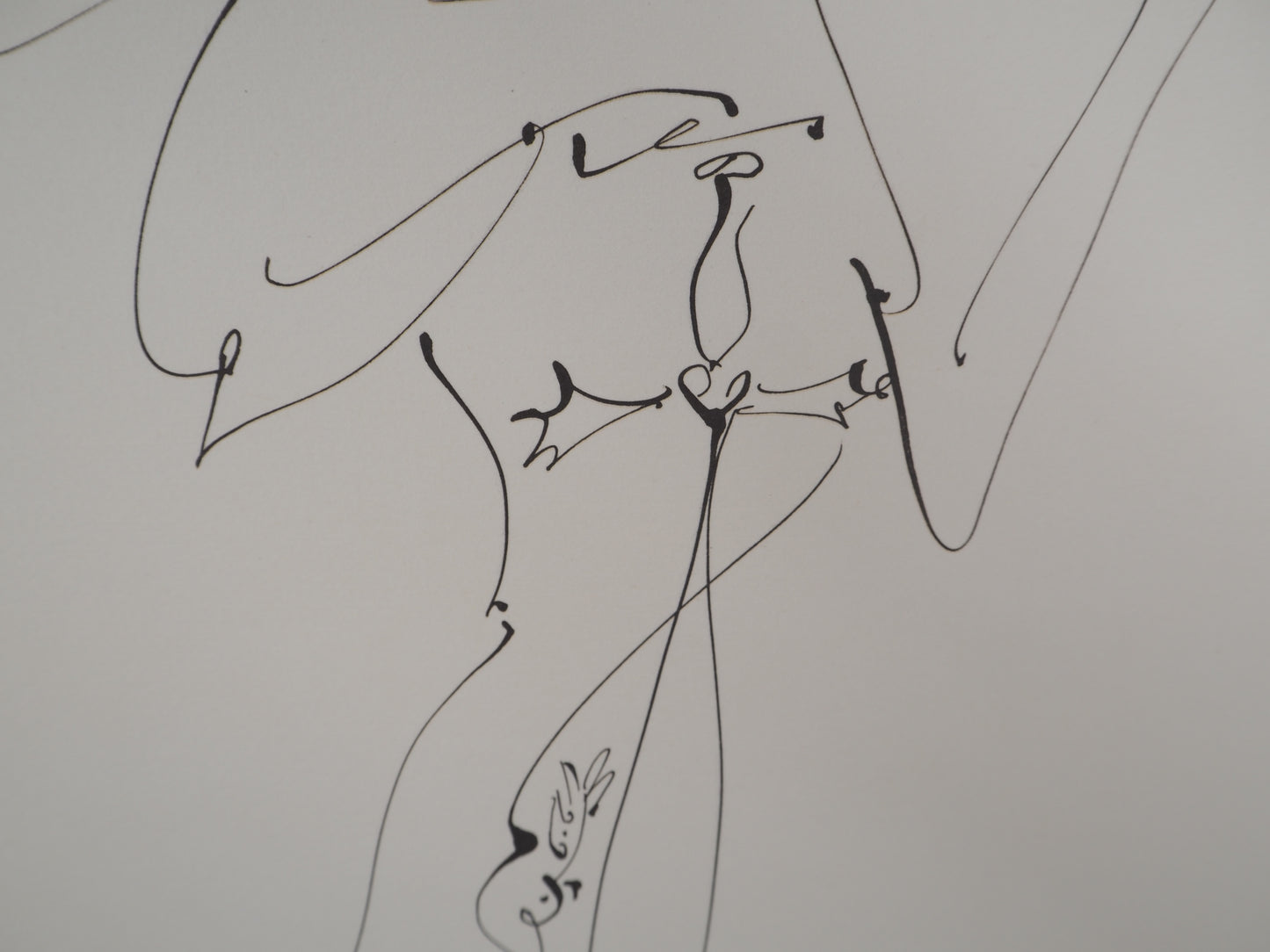 André MASSON : Jeune fille à l'épée - Lithographie signée