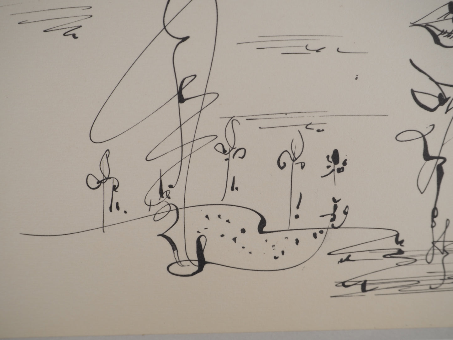 André MASSON : J'ai baisé la bouche - Lithographie signée