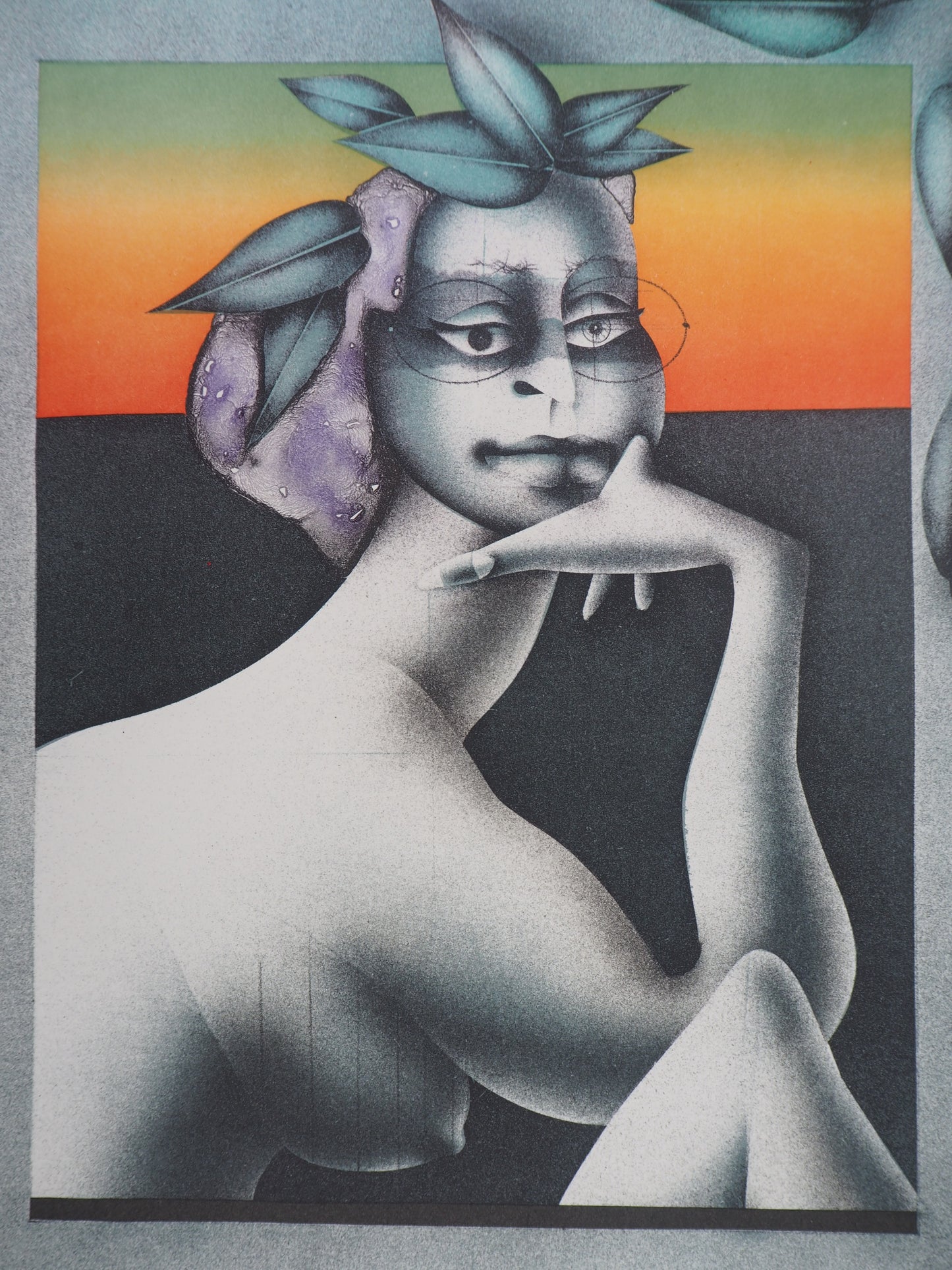 Paul WUNDERLICH : La penseuse du Printemps - Lithographie originale