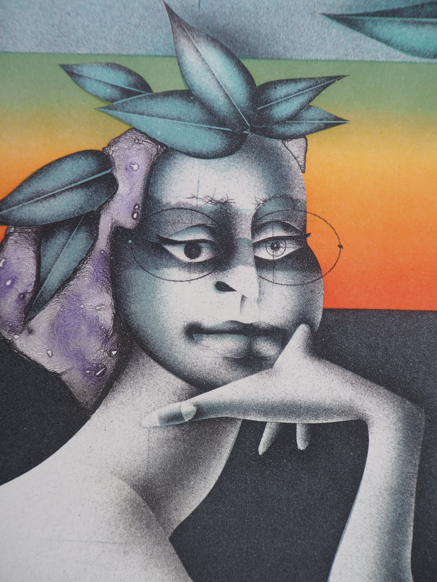 Paul WUNDERLICH : La penseuse du Printemps - Lithographie originale