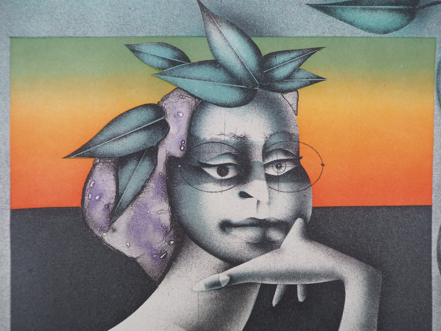 Paul WUNDERLICH : La penseuse du Printemps - Lithographie originale