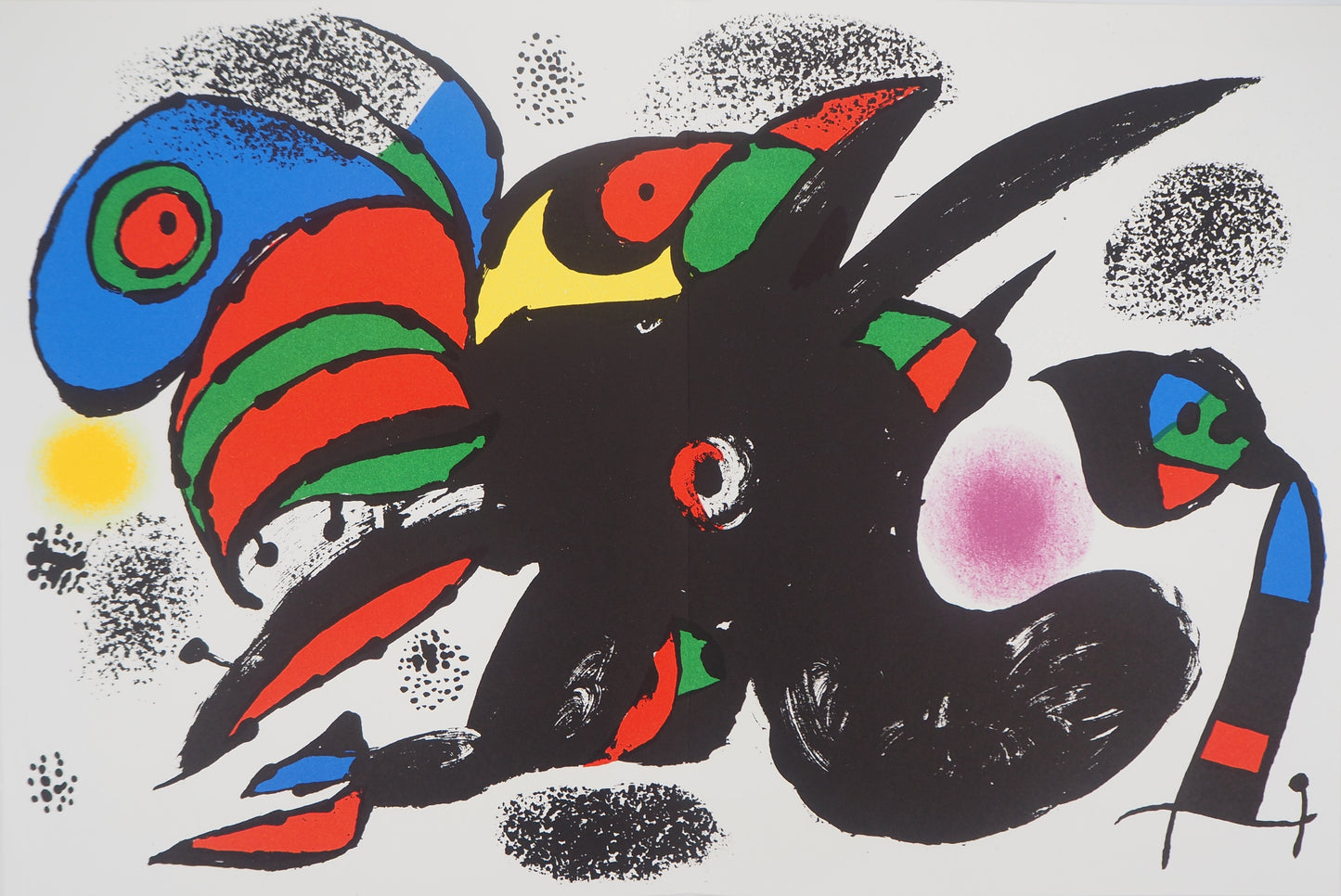 Joan MIRO : Oiseaux fantastiques - Lithographie originale