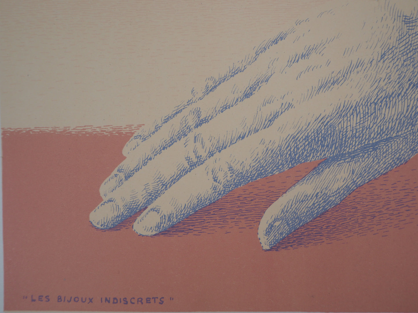 René MAGRITTE : Les bijoux indiscrets - Lithographie originale signée