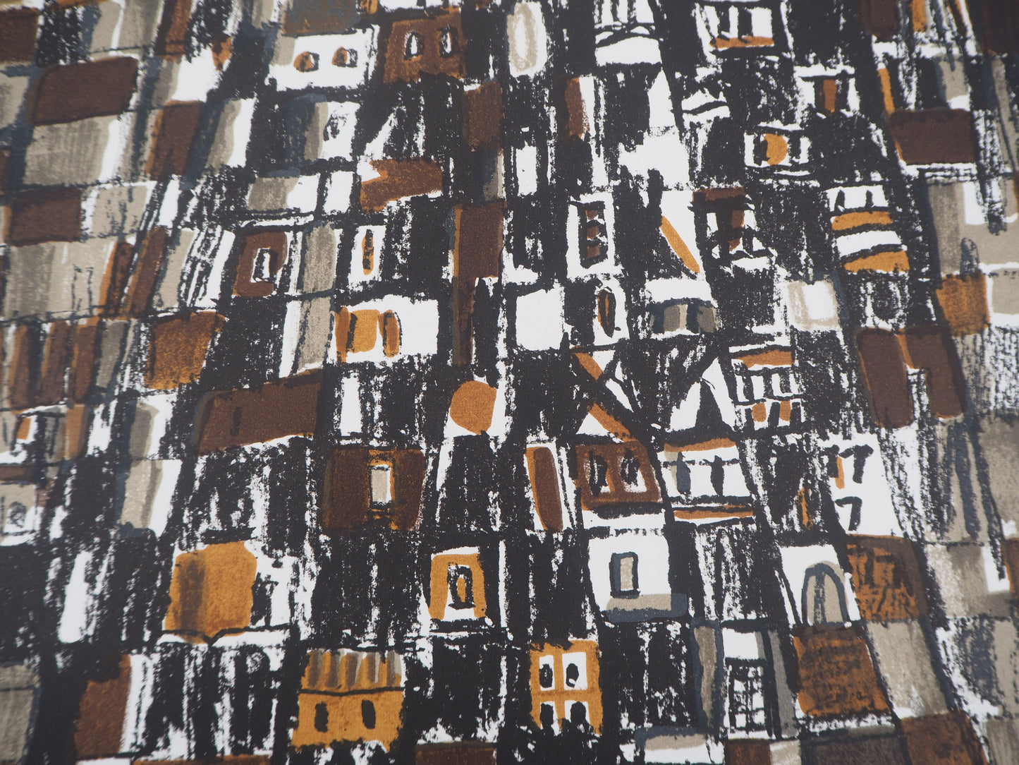 Maria Helena VIEIRA DA SILVA : Ville au Portugal - Lithographie originale