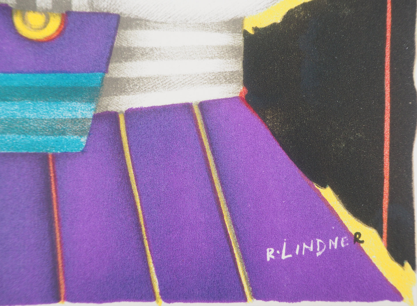 Richard LINDNER : Dame de coeur - Lithographie originale Signée