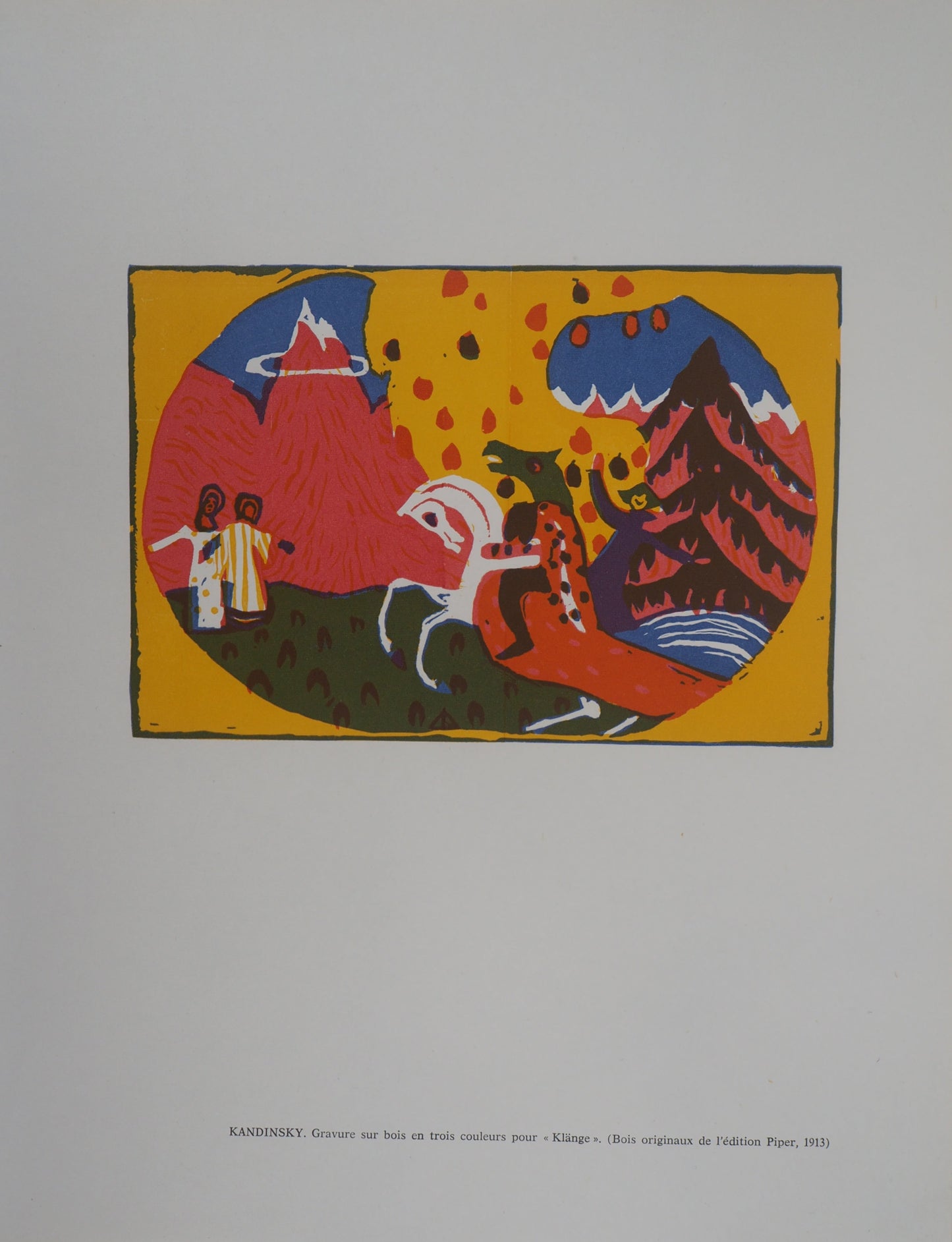 Vassily KANDINSKY : Cavalier Onirique - Gravure originale