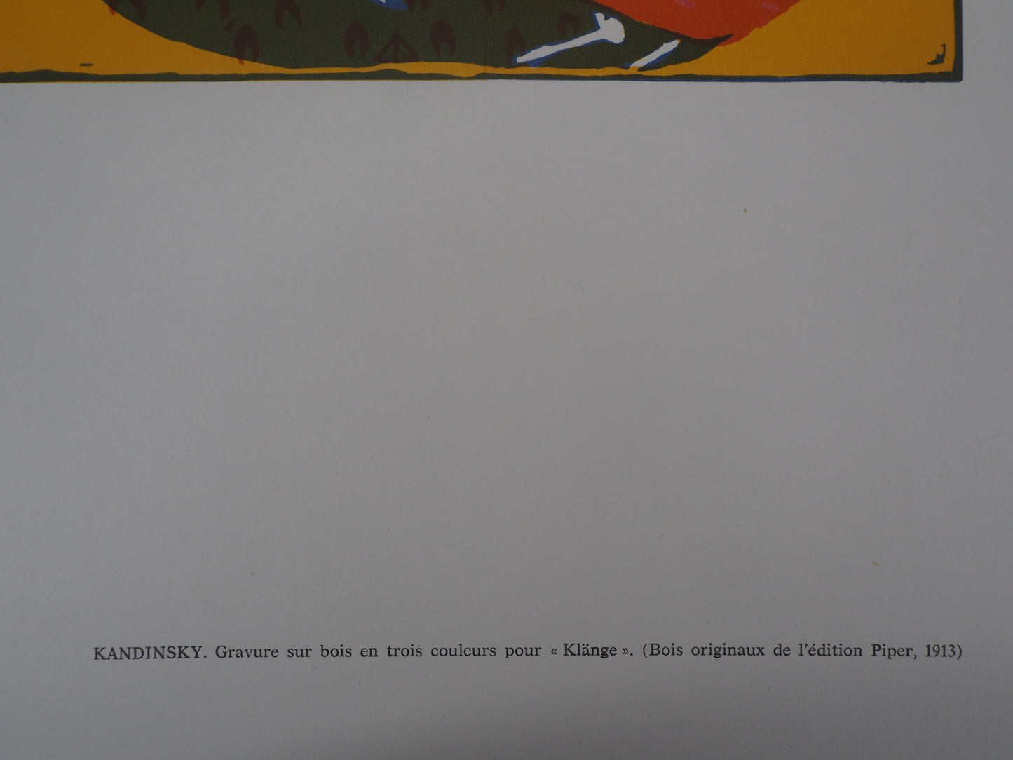 Vassily KANDINSKY : Cavalier Onirique - Gravure originale
