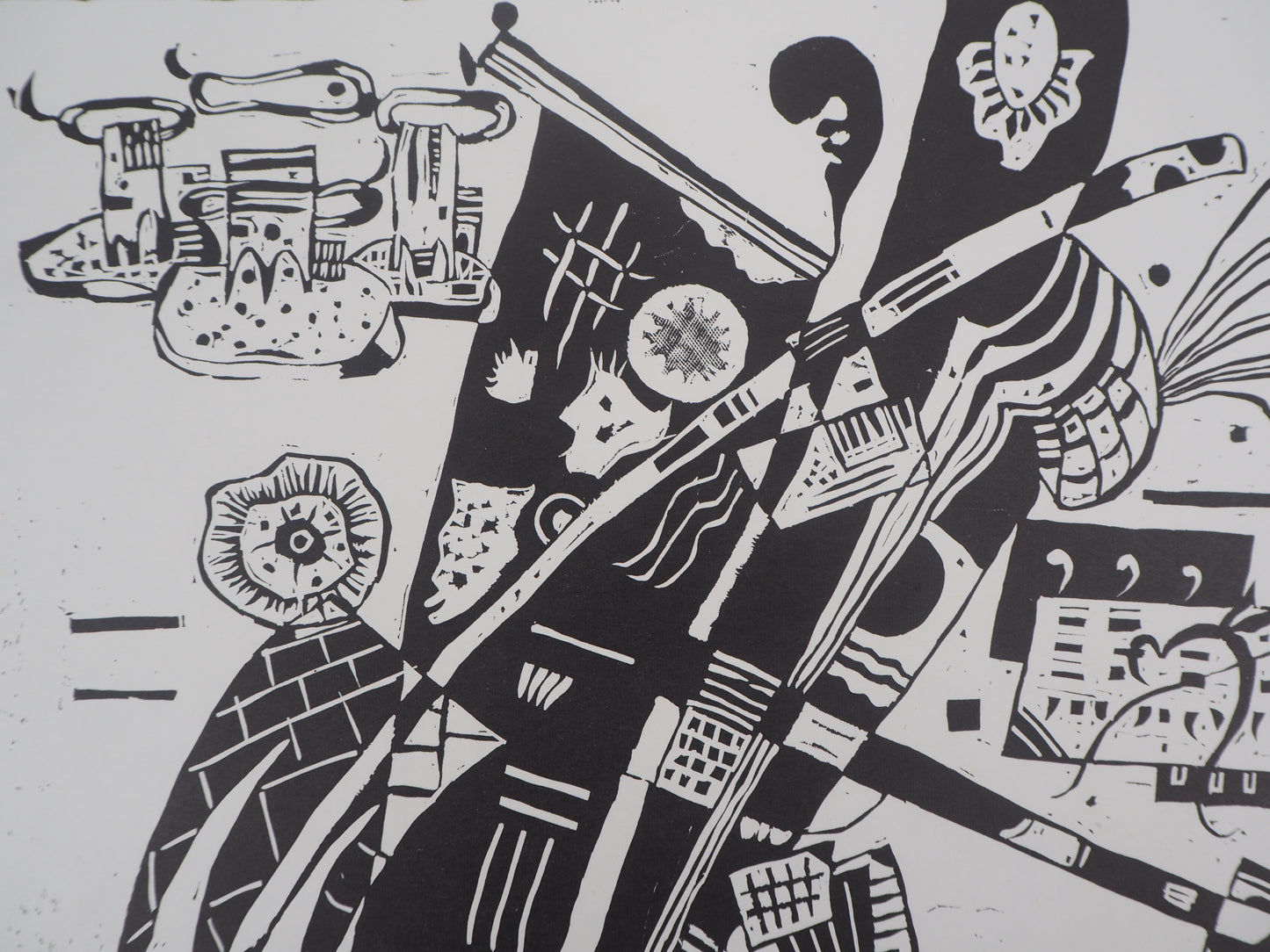 Vassily KANDINSKY : Composition - Gravure signée