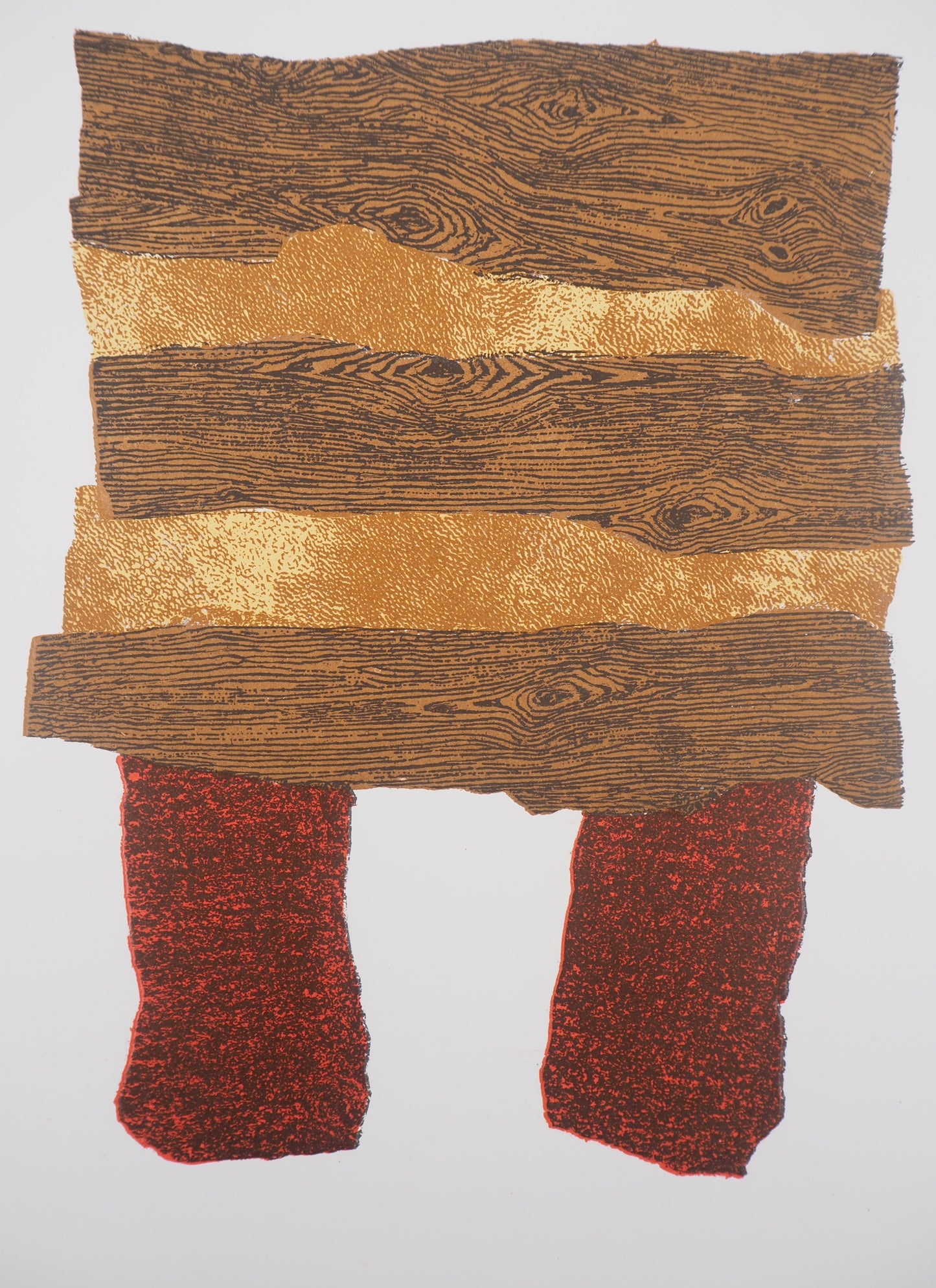 Enrico BAJ : Abstraction - Lithographie originale