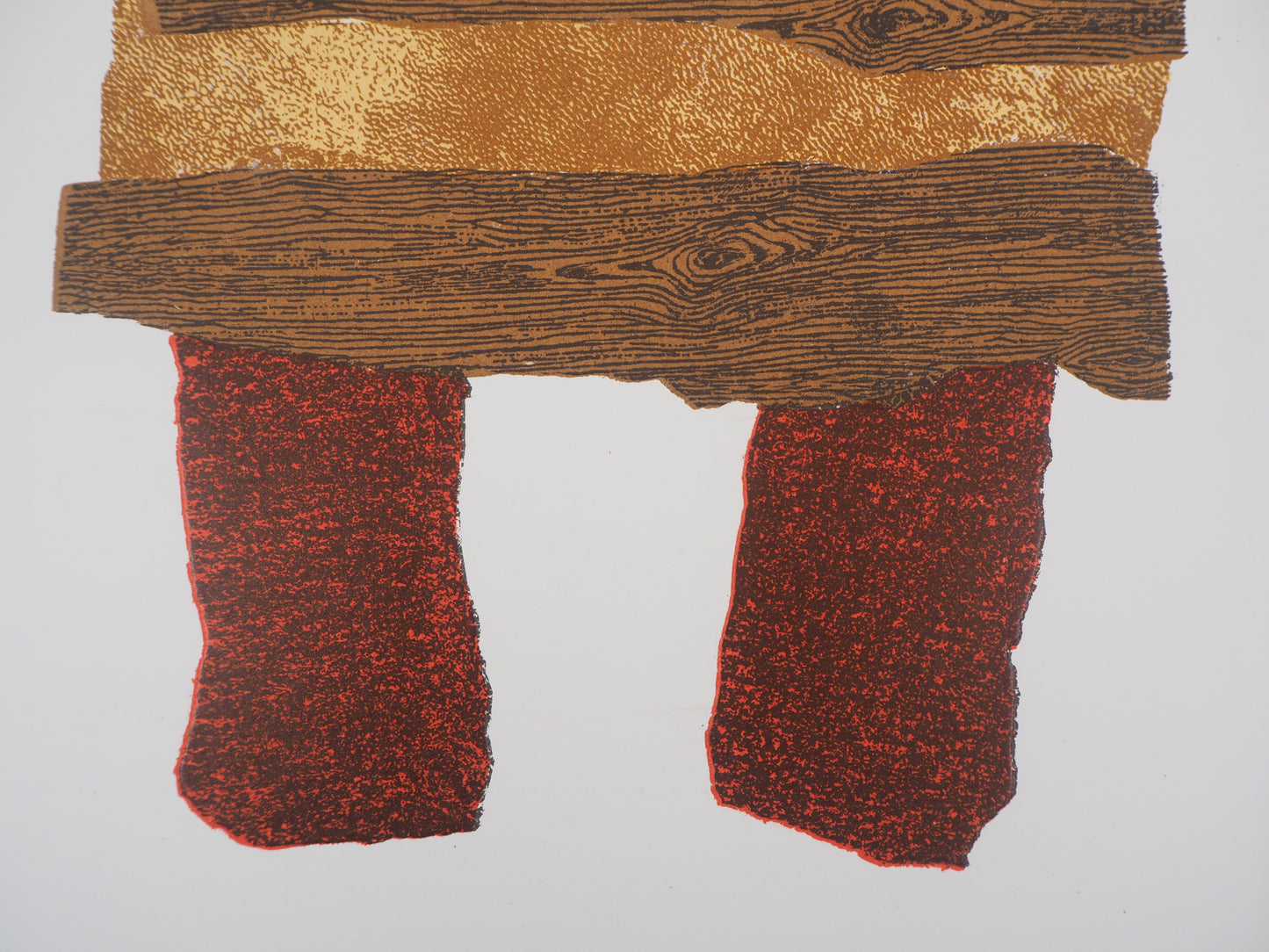 Enrico BAJ : Abstraction - Lithographie originale