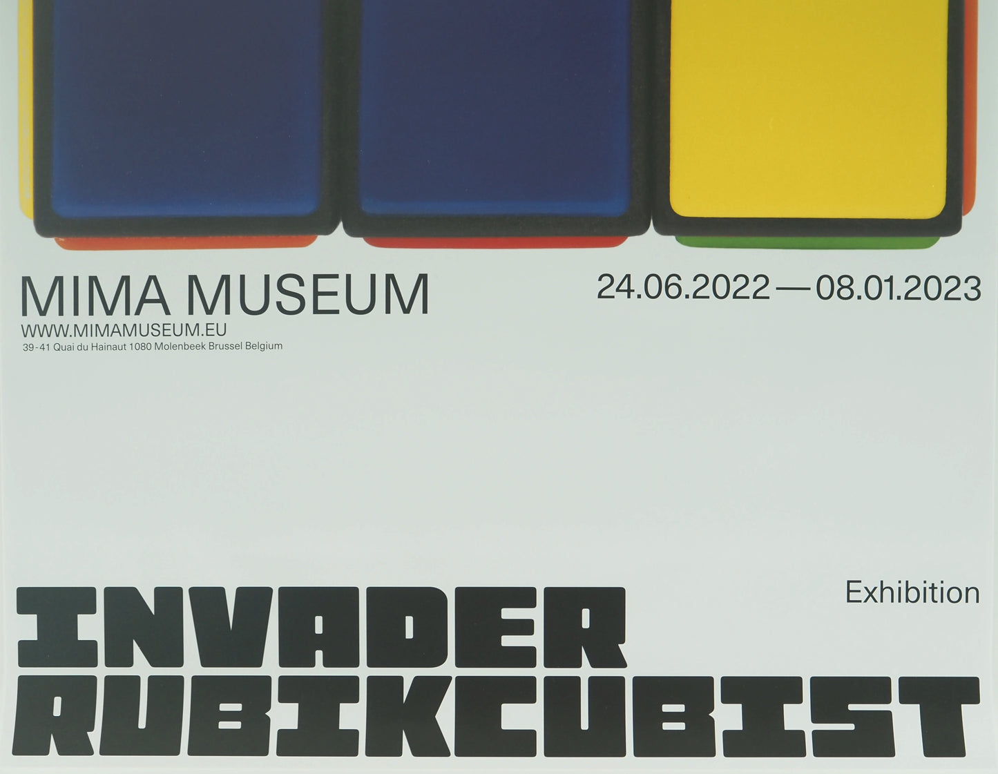SPACE INVADER : RUBIK's cube (RUBIKCUBIST) - Affiche originale