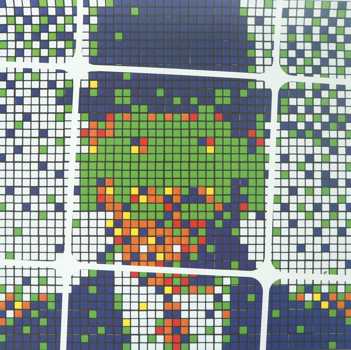 SPACE INVADER : Magritte (RUBIKCUBIST) - Affiche originale