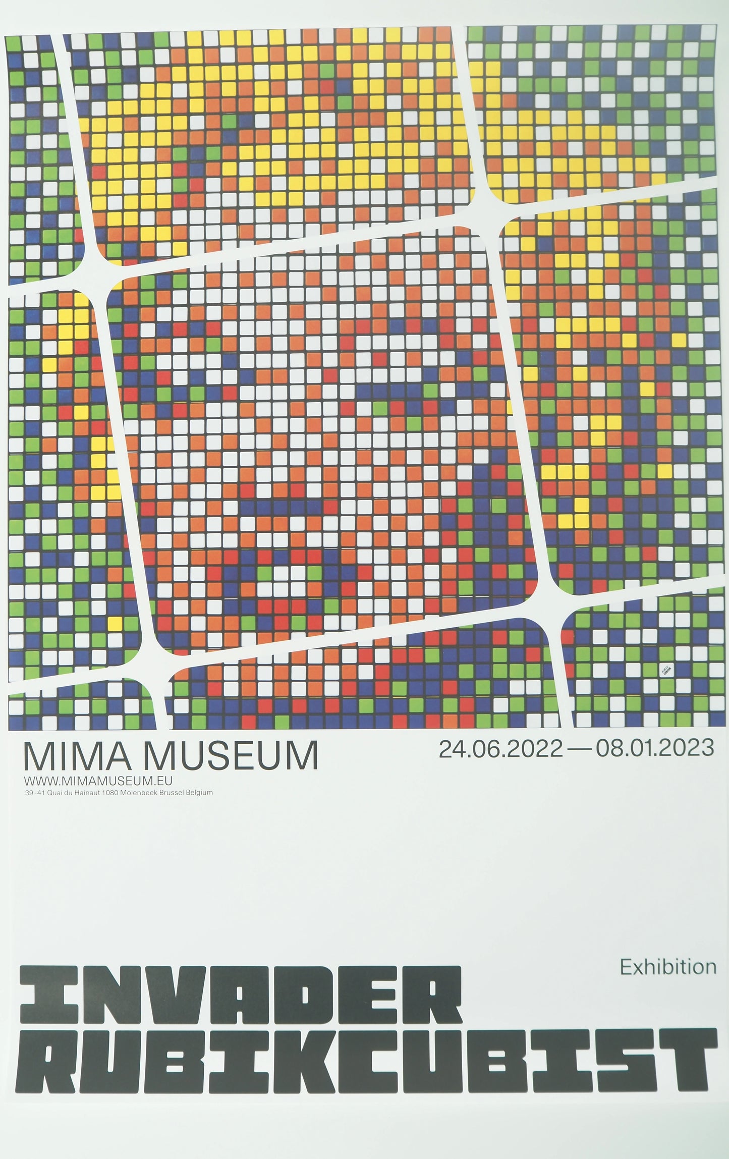SPACE INVADER : Marylin Monroe (RUBIKCUBIST) - Affiche originale